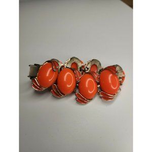 vintage orange Clasp bracelet
